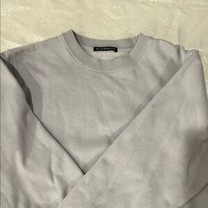Brandy Melville Gray Sweatshirt Classic Crew Neck